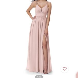 Dusty Rose Azazie Reyna Bridesmaids Dress